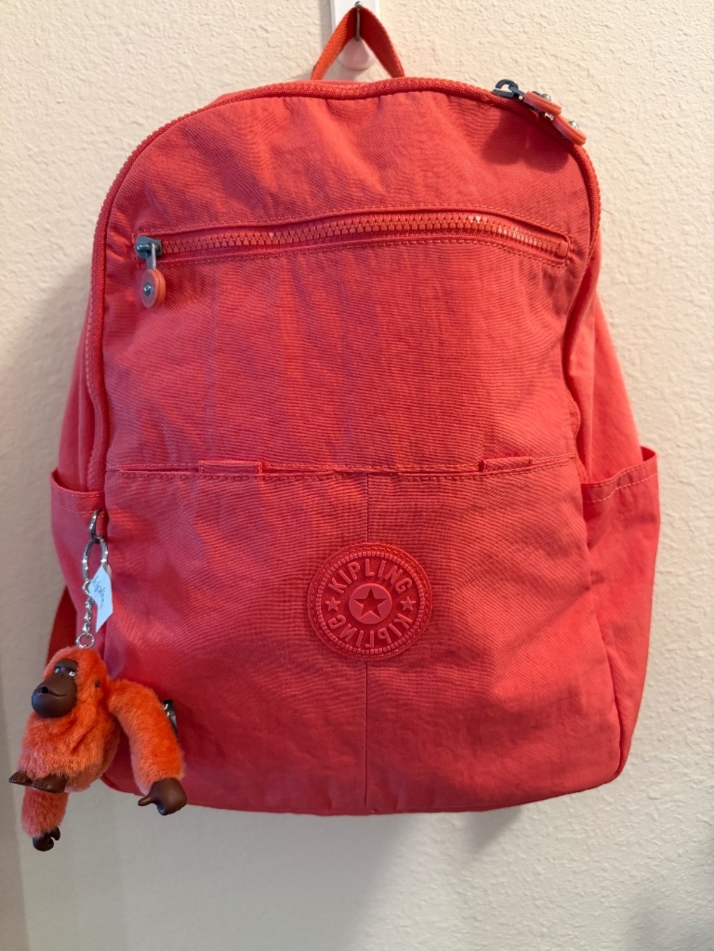 ✨ NWT Kipling Aideen Backpack in Papaya Tonal – Ultra-Lightweight Daypack ✨